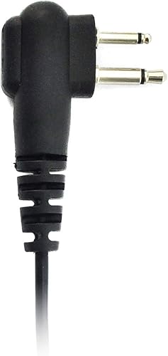 Miniatura 10 de PROMAXPOWER Paquete de 10 Auricular giratorio en forma de G de 1.5 cables con micrófono de botón PTT compatible con Motorola Radios CP200, CLS1110,