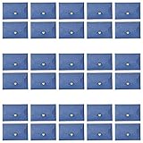 ASFINS Enveloppe Bleu, 30 Pièces Enveloppe Kraft Enveloppe Faire Part, Enveloppe avec Coeur, pour Mariage de Cartes, Fournitures de Fête dAnniversaire, 10,5 x 7cm (S)