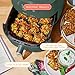 Beautiful 6 QT Air Fryer Touchscreen with TurboCrisp™, Large 5 lb Capacity, Air Fry Roast Reheat Dehydrate (Thyme green)