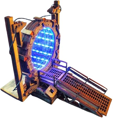 Amazon revive Stargate después de 14 años 9 51d0719AcQL. AC SY450 Decorative Bookends, Creative Galaxy Bookend, Two-Way Galaxy Gate Sculpture Decor, Stargate Bookend Crafts Organize Books Office Furnishings Halloween Decoration