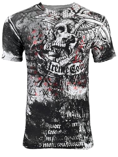 Xtreme Couture by Affliction Men's T-Shirt Combatant, White, Medium