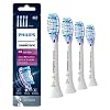 Philips Sonicare Genuine G3 Premium Gum Care Replacement Toothbrush Heads, 4 Brush Heads, White, HX9054/65 & Genuine C2 Optimal Plaque Control Toothbrush Heads, 3 Brush Heads, White, HX9023/65