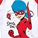 Miraculous Ladybug Big Girls Pajama Shirt and Pants Sleep Set Red/White 14-16