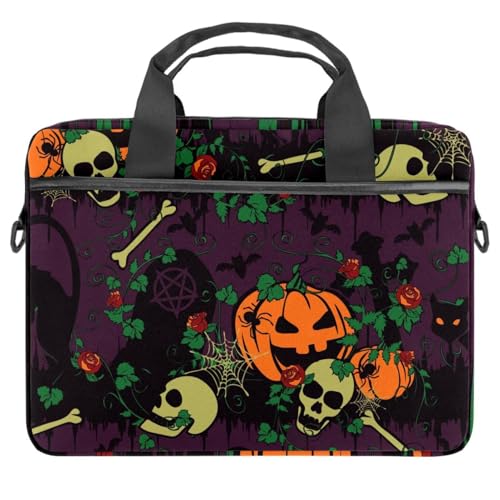 Sac ordinateur gothique 13-14" citrouille d'Halloween