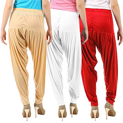 Image of Buy That Trendz Patiala Salwar for Women Relaxed Fit Viscose Patiyala Salwar Harem Bottom Pants