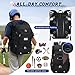 RAINSMORE Baseball Backpack, Lightweight Softball Bag with Shoe Compartment Baseball Bag for Youth & Adult Softball Bat Bag with Fence Hook Helmet Holder Sports Backpack for T-Ball Equipment,Black