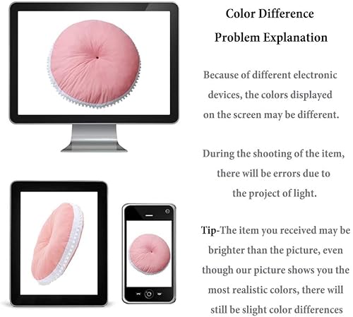 Large Floor Pillow Kids Floor Cushion Seating, Big Circle Pillow, Round Floor Pillows Seating For Children, Oversized Pillow Mat For Reading Nook Teepee Playroom Nursery Canopy, Pink #TOP1