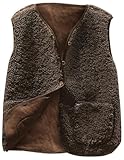 Teddy Fleece Weste Damen Ärmellos Fleecejacke Kurz V-Ausschnitt Fleeceweste Knöpfen Teddyfleece Jacke Locker Westen Winter Wärme Teddyweste Outdoor Winterjacke Plüschweste Übergangsjacke Pelzjacke