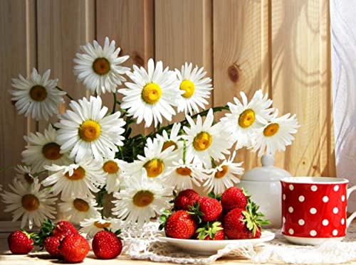 Kit de pintura de diamantes 5D antiestrés para combatir el aburrimiento con manualidades de flores
