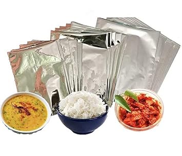 8 x 10 Inches Aluminium Silver foil Pouches for Food Tea Coffee Packaging. Packing Pouches Storage Bags for Multipurpose use. (100 Pouches)