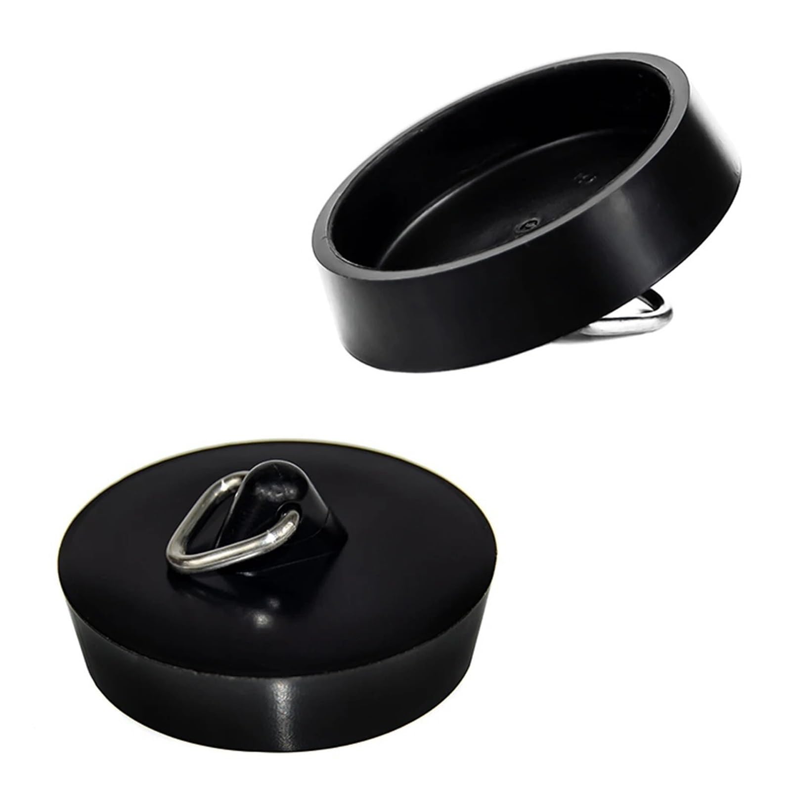Tappo di scarico in gomma per lavandino Tappo di scarico in gomma for vasca da bagno, cucina, lavelli for lavanderia - Nero Confezione multipla(Black-30pcs)
