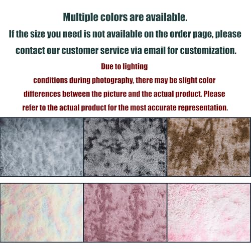 Tapis Shaggy Rose 130x260 cm à Poils Longs Lavable et Antidérapant - 8