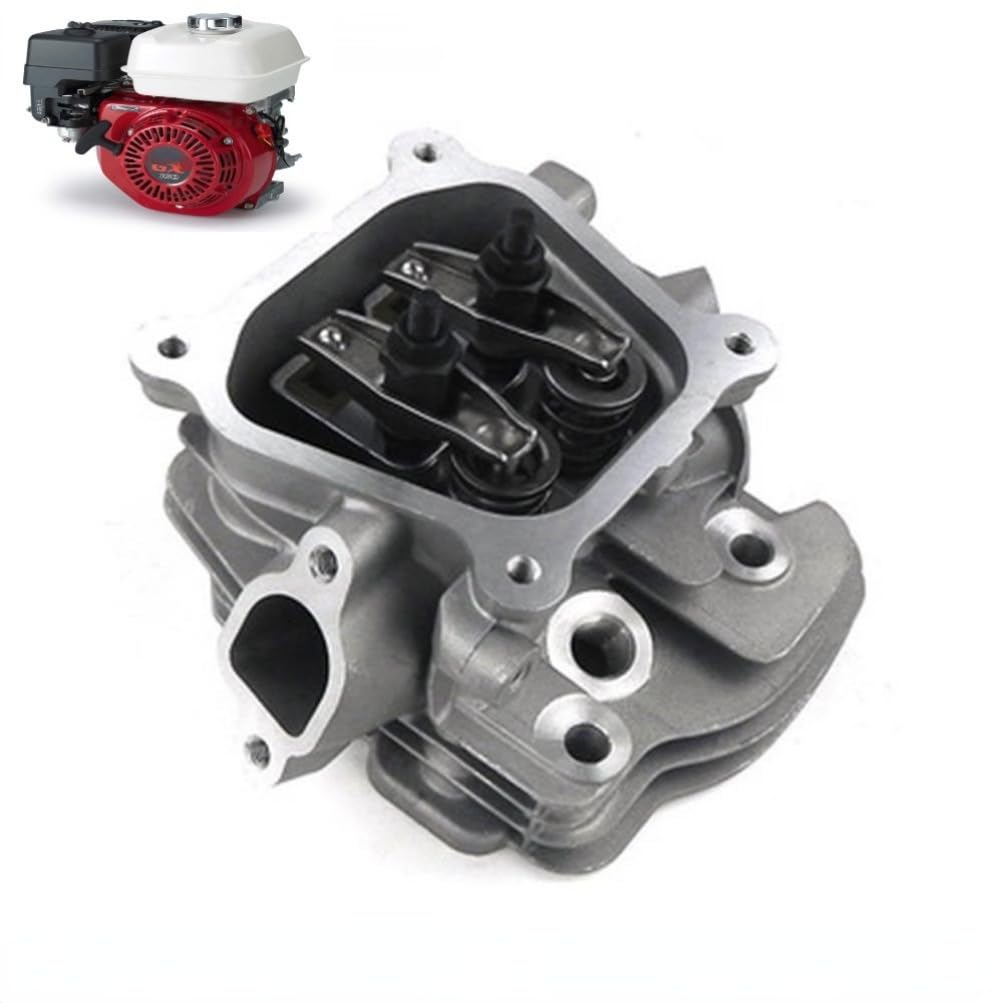 Zylinderkopf-Baugruppe, kompatibel mit Hon*da GX160 GX200 5,5 PS 6,5 PS GX 160 200 168F 4-Takt-Motorteil 12210-ZL0-405 (168F 6,5 PS)
