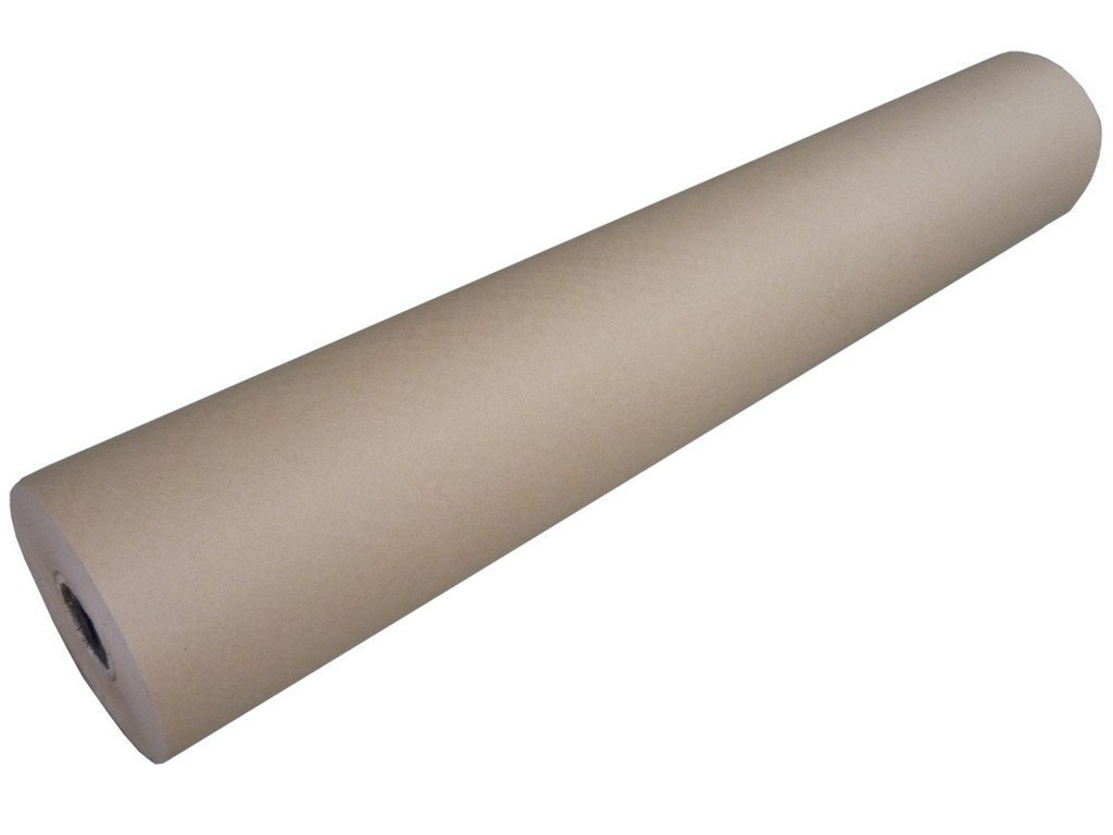 1 Rolle Packpapier Abdeckpapier 90cm x 300m Braun für Maler, Lackierer und Verpackung beschichtet