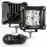 Auxbeam FA Series Spot Beam LED Pod Lights, 3 Inch 40W Cube Offroad Spot Light, with DT Wiring Harness, Driving Auxiliary Ditch Lights, for Truck ATV UTV Jeep Car, Pair