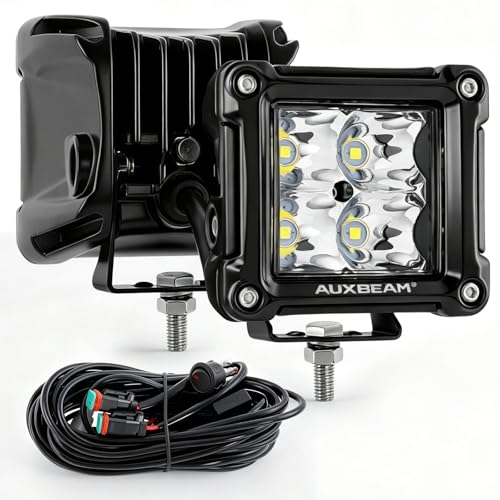 Auxbeam FA Series 3-Inch Cube Offroad Lights 40W LED Pod Lights 2-Pack