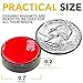 Strong Ceramic Round Magnets with Adhesive Backing (0.7x0.2/18x5mm, 20 pcs) - Heavy Duty Sticky Magnets, Non-Corrosive, Versatile for Home, Office, Workshop, Whiteboard, Fridge and Hobby Use