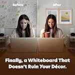 Dry Erase Board with Photo Frame Cover - Magnetic Whiteboard for Wall Hidden Behind Picture, Vision Board 15x24 for Home Office, Kitchen Family Planner with Markers Included