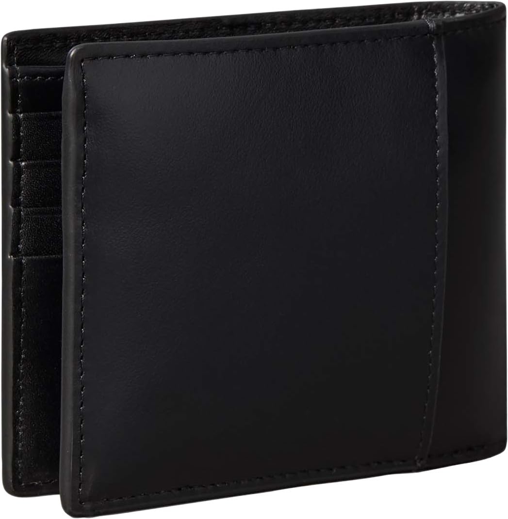 Calvin Klein Cartera Hombre Graphic Billfold de Piel, Negro (Black), Talla Única