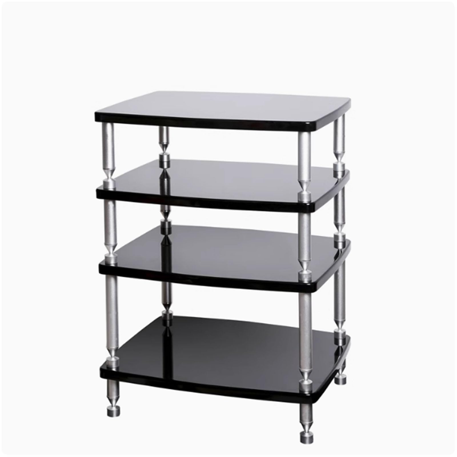 Record Player Console Cabinet, Stereo Rack, Av Media Stand, Audio Cabinet, Av Media Stand Display Stand,Hifi Rack, CD Display Stand, Media Stand Audiovisual Stand, Stereo Stand,Audio Stand 4-layer