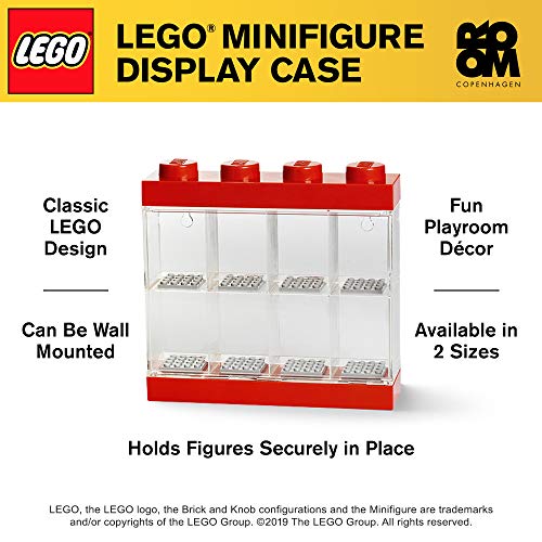 LEGO Minifigure Display Case - Stackable Storage Container for Desktop or Wall Mounting