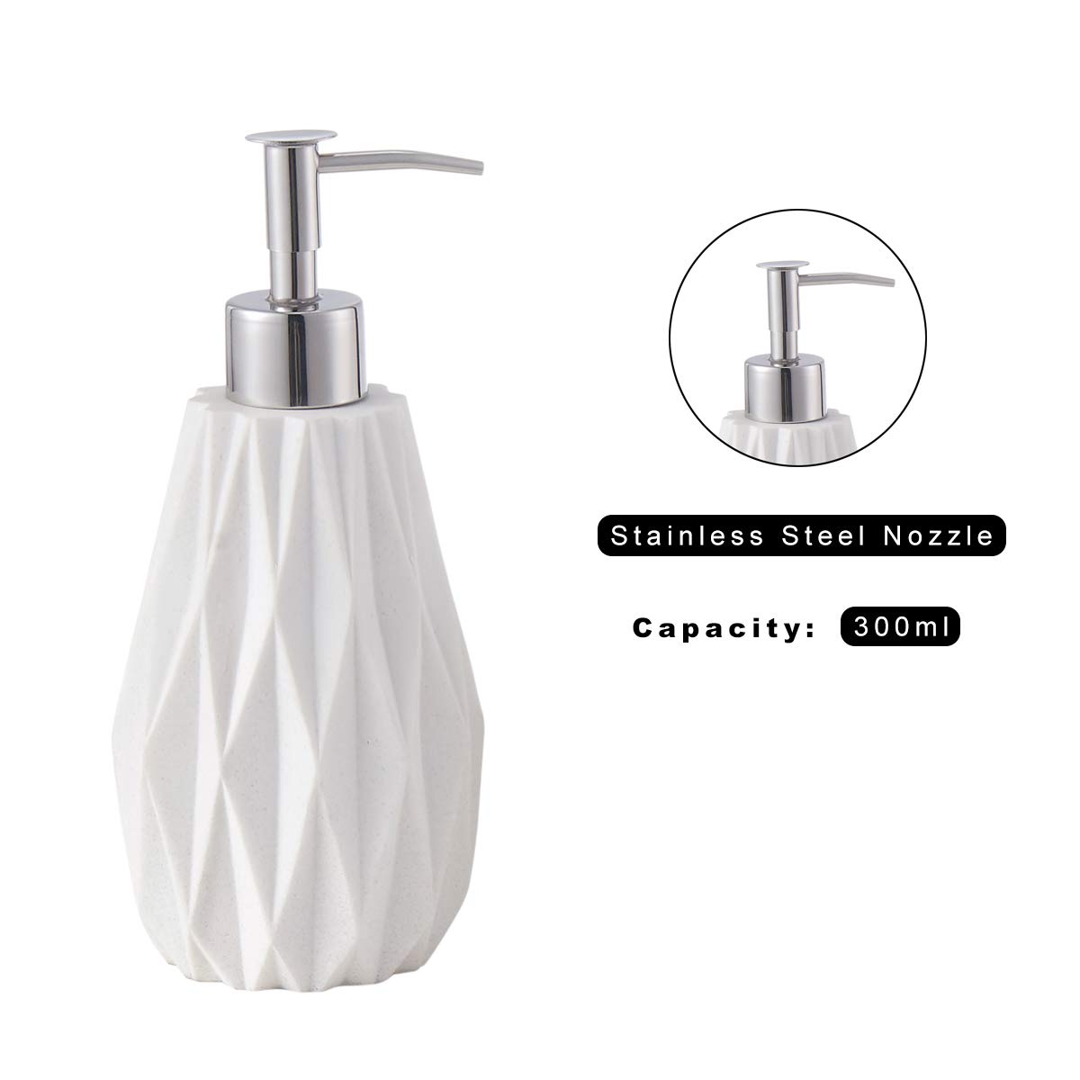 ZCCZ Badezimmer Set – 4-teiliges Organizer-Set mit Zahnbürstenhalter, Seifenspender, Schale, Becher für Kosmetik und Wattestäbchen – Hochwertiges Zubehör für Bad in Weiß