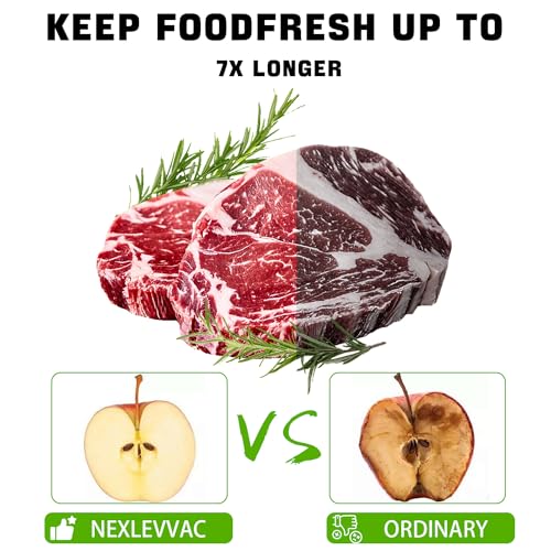 NexLevVac 200 Quart Vacuum Sealer Bags - 8x12 Inch, Heavy Duty Commercial Grade for Food Saver, Seal a Meal, Sous Vide, Meal Prep, Freezer Storage by NexLevVac - Used condition - Image 5