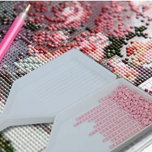 24Pcs Plastic Diamond Art Painting Bead Sorting Trays Organizer Diamond Painting Accessories And Tools For Diy Crafts Rhinestone Sorting Tray #TOP6