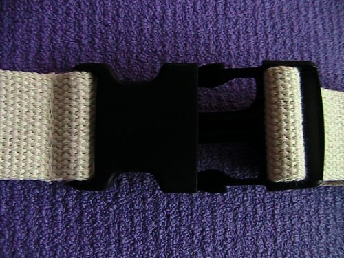 All Cotton Side Release Buckle Yoga Strap 10 Foot Purple #TOP1