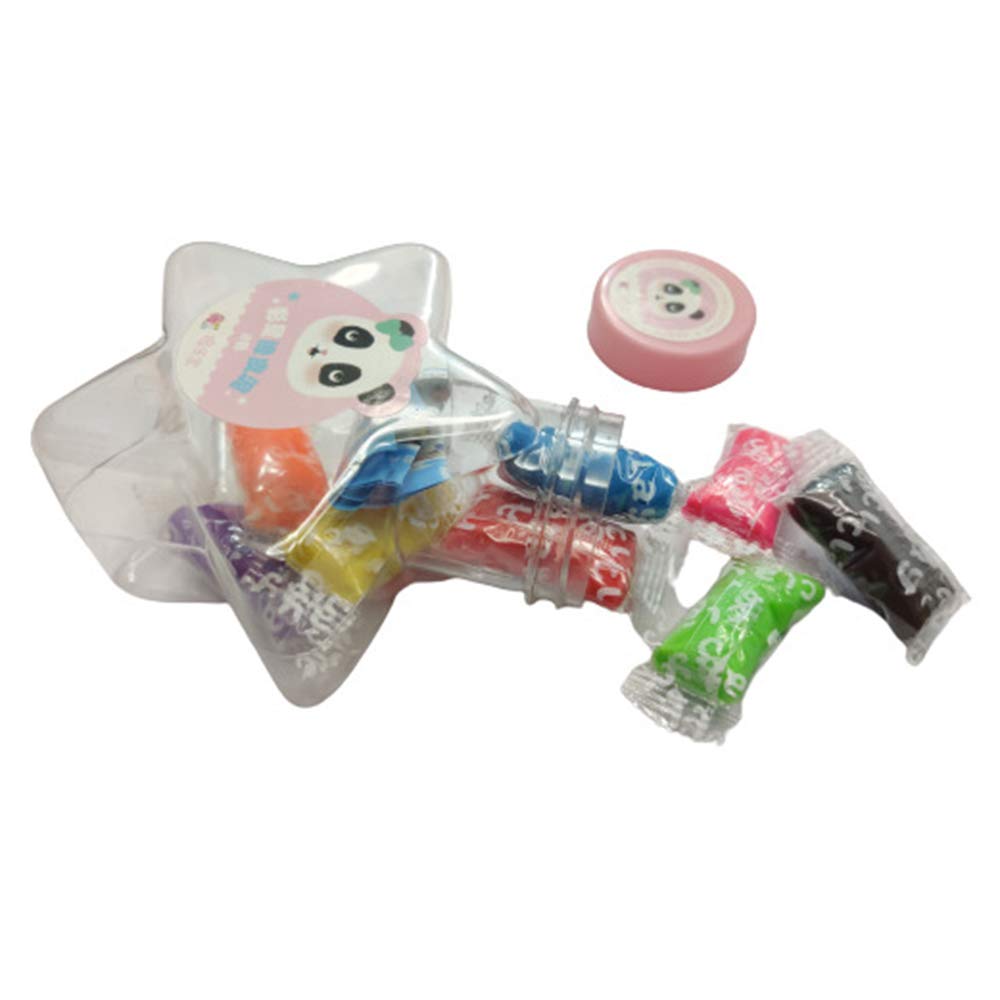 SPODBRO® Super Light Soft Bouncing Modeling Star Bottle Clay Dough, Clay Putty Kit for Kids with Tools Pack of 8