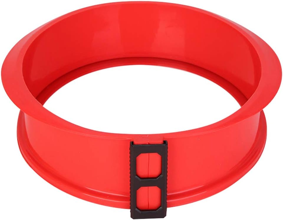 Cabilock Silicone Springform Pan Non-Stick Springform Pan with Removable Glass Base Cheesecake Cake Mould Baking Mould