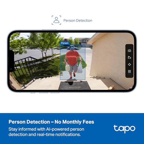 Tapo Outdoor Security Camera Wireless, 1080P, Up to 180 Days Battery, Free Person Detection, Color Night Vision, SD/Could Storage, Alexa & Google Assistant Compatible, Ideal for Homeowners(C400) thumbnail 5