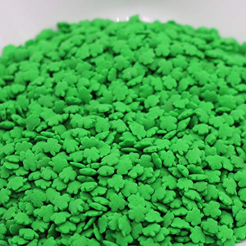 Shamrock Sprinkles - St. Patrick's Day - 10 ounces Sequins - Kosher Saint Patty's Day 4 Leaf Clover - Lucky