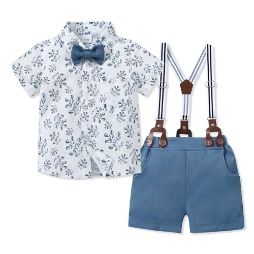 Tenues pour bébé garçon 5-6 ans avec ensemble short porte-jarretelles et chemise