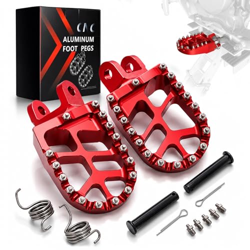 Image of JFG RACING Dirt Bike Foot Pegs for XR650L /CR80R CR80RB /CR85R CR85RB /CRM250