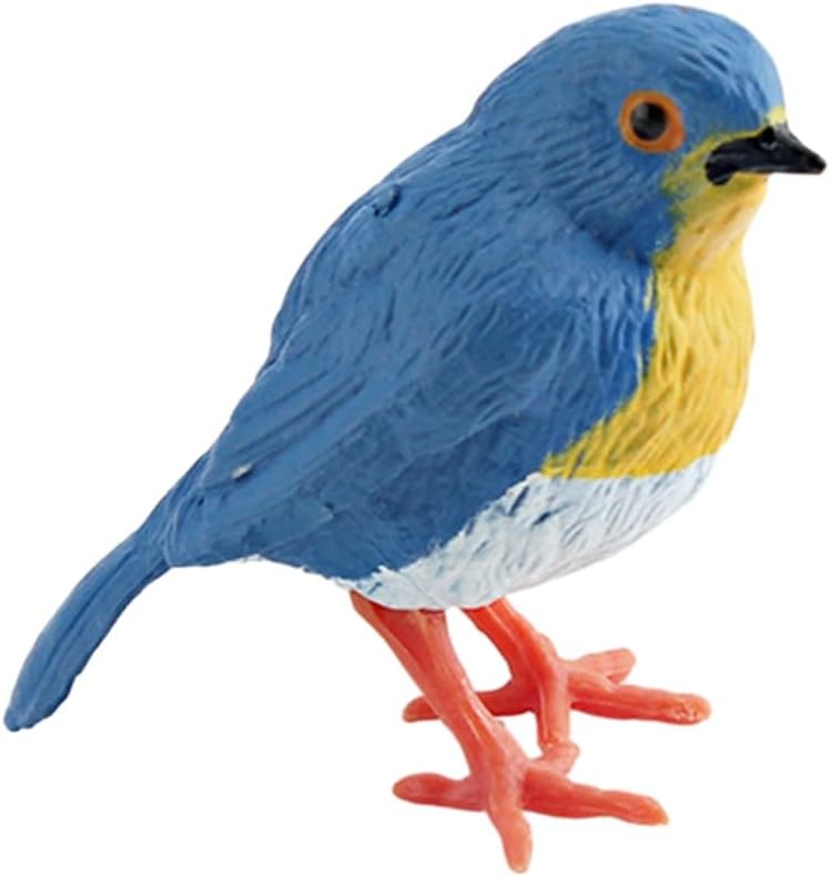 Cute Animal Figurine Educational Bird Model Realistic Roadrunner Mannikin Hummingbird Robin Miniature Figure Kids Flying Toy Cake Topper E