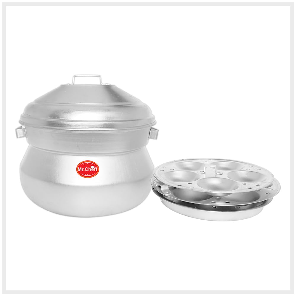 Mr.Cheff Aluminium Idli Makers Steamer 3 Plate With 12 Idlies Standard ...