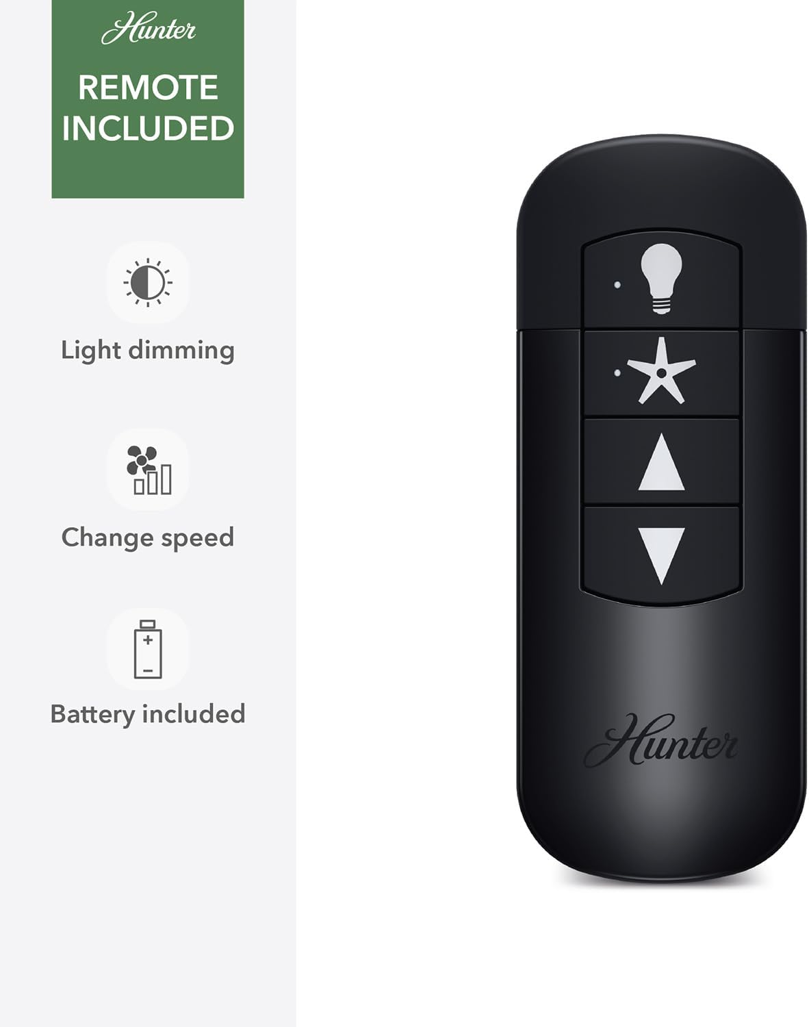 Hunter Fan 52 inch Indoor/Outdoor Fresh White Ceiling Fan with Light for Bedroom, Living Room, Dining Room, Kitchen, Office, Porch (Renewed)