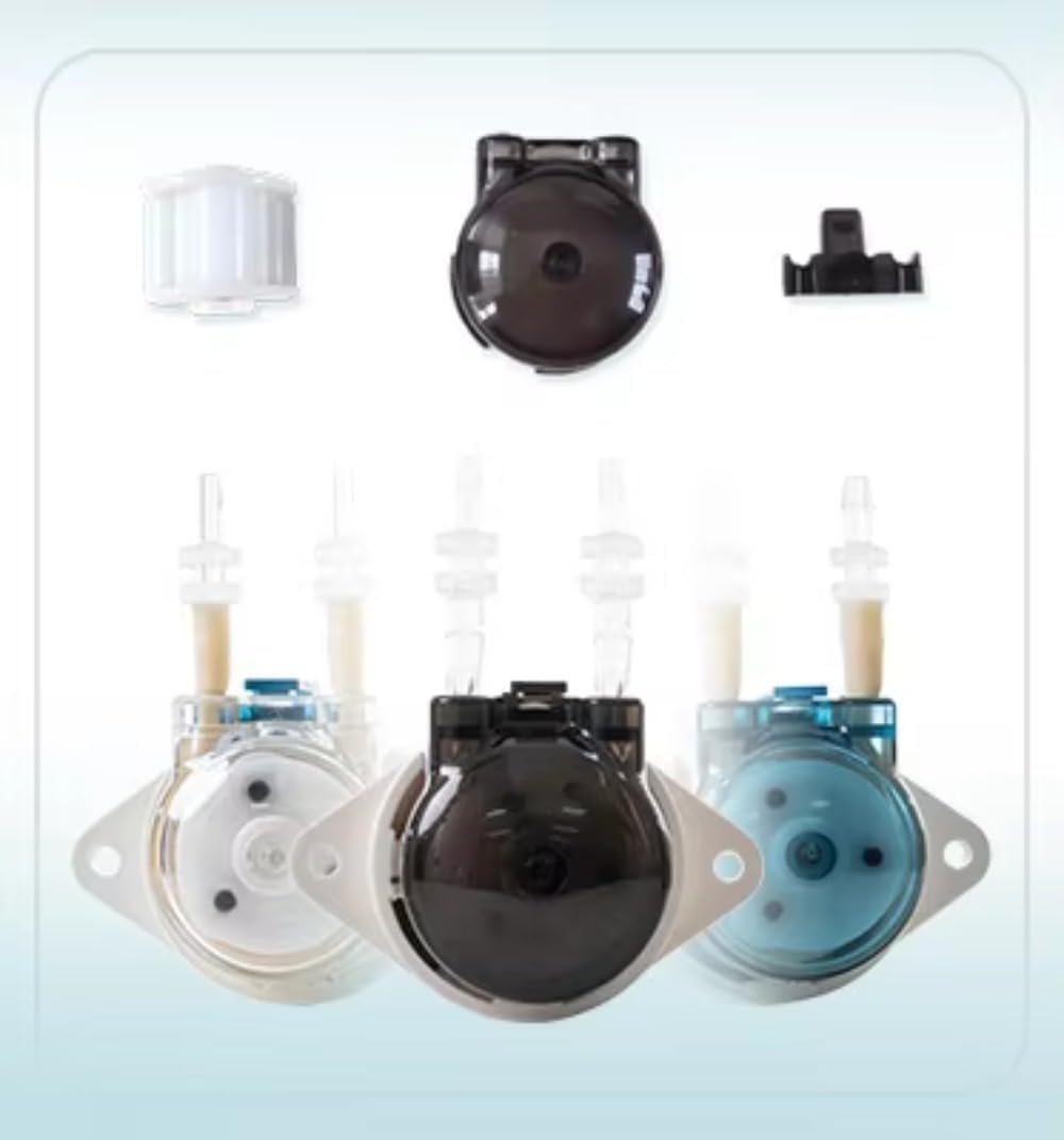 BPG 12v24V Factory Wholesale Small Electric Dispenser 1-93ml/min Peristaltic Pump Industrial Medical Aquarium (24V brown, BPG-DG1B30A-(87ml/min))