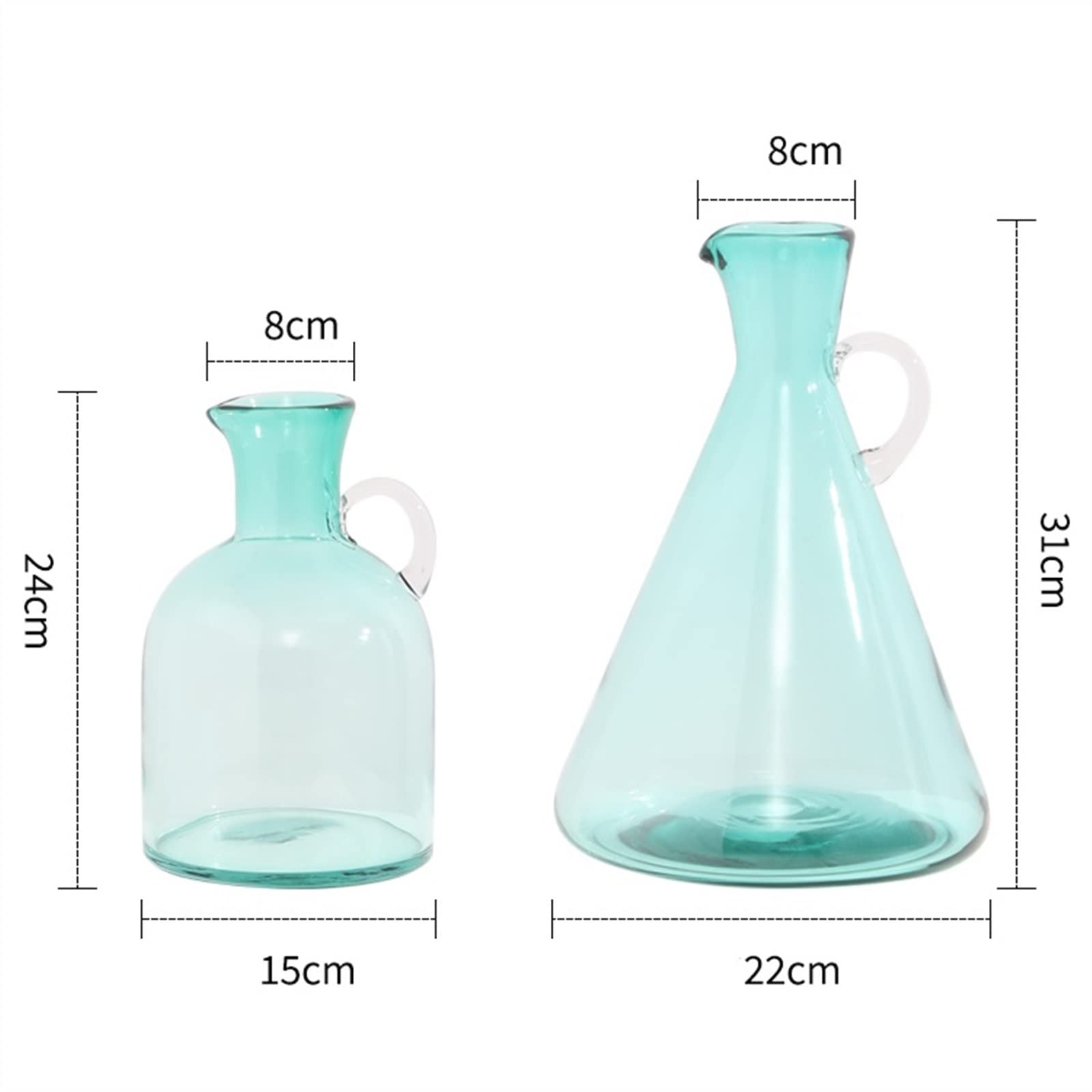 Vases Décoratifs Nouvelle décoration de vase en verre moderne, simple et de haute qualité, arrangement floral de salon, soin de l'eau transparente, décoration de luxe légère Vase de Fleurs ( Size : S