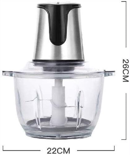 Food Processor, Household Electric Stainless Steel Automatic Meat Grinder, Meat, Vegetable, Fruit and Nut Chopper