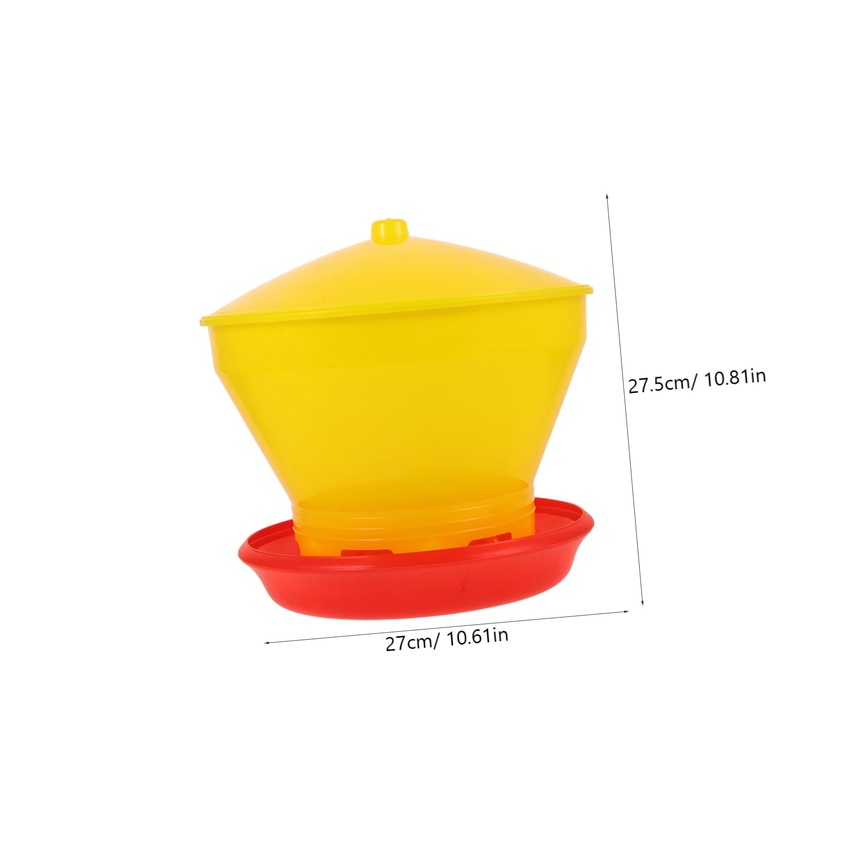 BCOATH Portable Poultry Feeder Durable Food Container for Chickens and Other Poultry Easy to Clean Feeding Bucket for Farm Use and Convenient Feeding