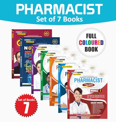 PHARMACIST EXAM PREPARATION BOOK (SET OF 7 BOOKS) FULLY COLOURED ...