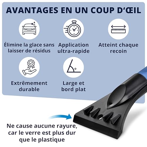Grattoir à glace stable LICARGO avec balai robuste UE - 4