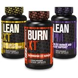 Burn-XT Thermogenic Fat Burner, Lean PM Nighttime Fat Burner & Sleep Aid, Lean-XT Caffeine Free Fat...
