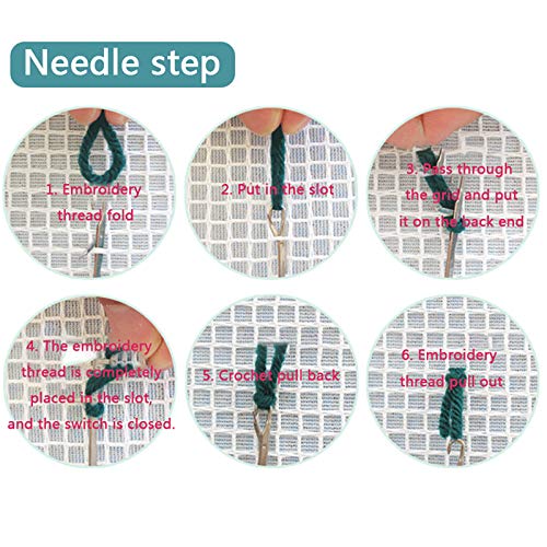 Image of ZFFLYH Latch Hook Kits Cushion Cover Throw Pillow Cover Rug Making Kits Cover Sofa Cushion Home Ornaments Crafts for Adults 17 inch X 17 inch