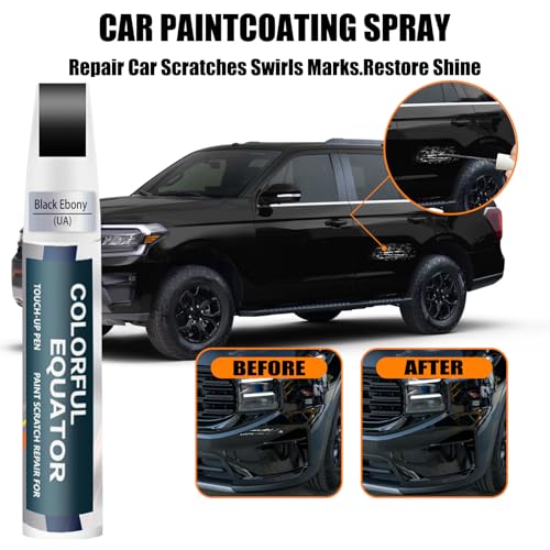 Image of UA /UD /M6373 /M6877 Black Ebony Touch Up Paint for Ford, Car Paint Pen Scratch Repair Two-In-One Touch Up Paint, Premium Car Scratch Remover for Deep Scratches