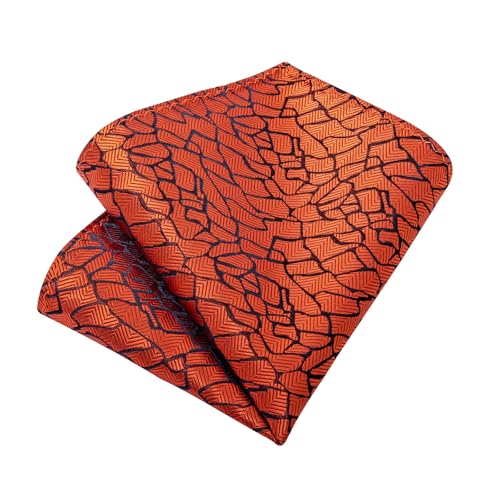 Image of DiBanGu Mens Silk Necktie Solid Color Tie and Pocket Square Cufflink Tie Clip Set Woven Plain Ties for Men Wedding Party