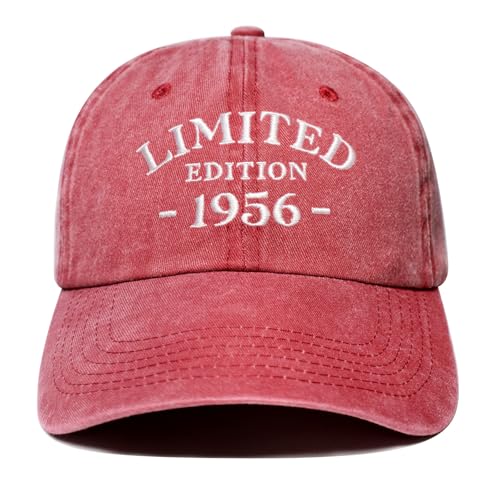 70th Birthday Gifts for Men Women, 70 Year Old Gifts Ideas, Washed Cotton Embroidered Baseball Cap Adjustable