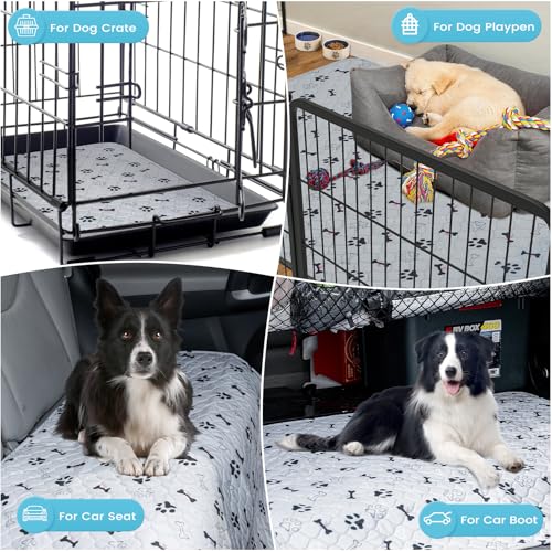 PmakeEorT Welpenunterlagen Waschbar, 2er Set Trainingspads für Hunde, 70 x 50 cm PIPI Matten für Hunde Puppy Pads, Auslaufsichere und schnell trocknende Hundeunterlagen